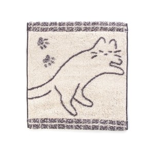 ハートウエル　すやねこ　ハンカチ　ブラック　15190848