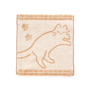 ハートウエル　すやねこ　ハンカチ　ベージュ　15190832
