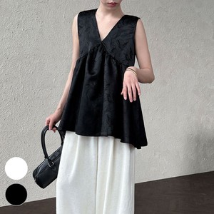 Button Shirt/Blouse V-Neck Sleeveless S/S