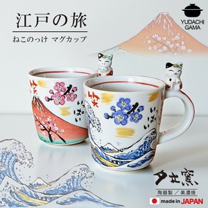 江戸の旅　ねこのっけ　マグカップ