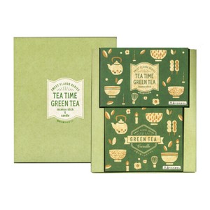 丸叶むらたのギフト【TEA TIME GREEN TEA Gift 線香＆キャンドル】