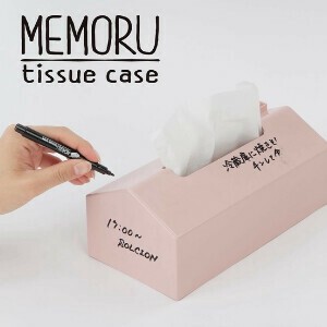 〈全3色〉書いて消して、メモル。機能付きティッシュケース｜MEMORU tissue case(メモルティッシュケース)