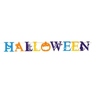 ハロウィンフェルトガーランド HALLOWEEN　飾り付け｜タイトル｜ガーランド｜イベント