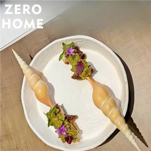 洋食 料理食器 撮影道具 大人気 海鮮 フランス料理サイン 個性 天然 鼻が長い