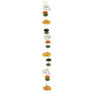 ハロウィンフェルトガーランド　パンプキン｜かぼちゃ｜ハンキング