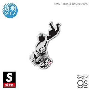 透明ステッカー Sサイズ Shop Till You Drop ブランダライズド お洒落 クリアカラー アート グッズ BNK008S