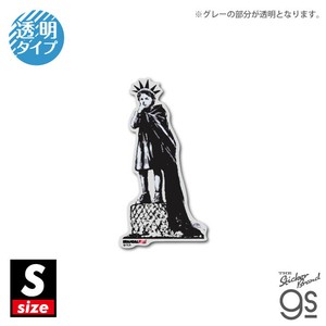 透明ステッカー Sサイズ Liberty Girl ブランダライズド お洒落 クリアカラー アート グッズ BNK014S