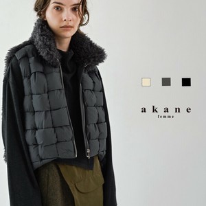 【2025秋冬予約販売】ファー＆中綿ベスト【スタイルアップ効果】