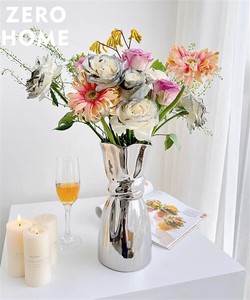 大人気 上品映え 陶磁花瓶 リビング置物 ドライフラワー 花瓶 フラワーアレンジメント