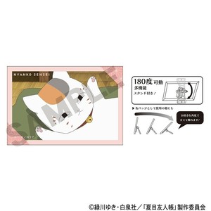 ■2025SS　先行予約■　夏目友人帳　アート缶バッジ　ニャンコ先生/赤