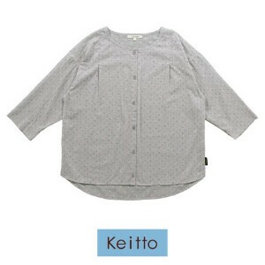【★新商品 7月21日締切／8月下旬納品予定】レディース　夜空のカットドビー＋プリントシャツ