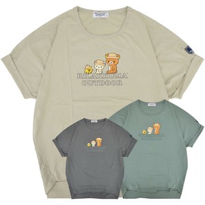 リラックマ アウトドア プリント裾 バルーン 半袖 Tシャツ 春夏 Rilakkuma San-X
