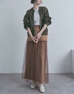 【全3色x2025年新色！】抜け感×立体感。軽やかに魅せるダンボールシアーMA-1　オーバーサイズジャケット