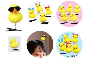 『おもちゃ・景品』ゆれるアヒルクリップ