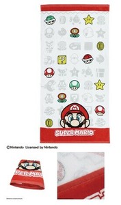 任天堂 マリオ アイコンタイル バスタオル/ フェイスタオル2P 　10個入り