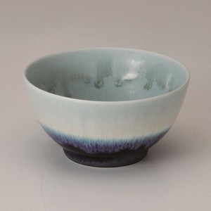 伸光パステルジュレ抹茶碗 BL×NV Y1554