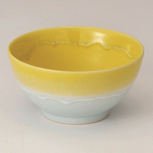 伸光パステルジュレ抹茶碗 YL×BL Y1555