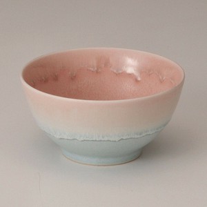 伸光パステルジュレ抹茶碗 PK×BL Y1556
