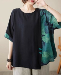 【現品50％オフ】ONA2006s-4XL デザインTシャツ ビッグシルエット ラウンドネック 半袖 カジュアル 夏
