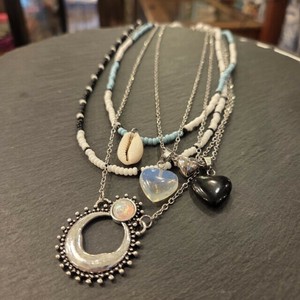Silver Chain Necklace Pendant Star
