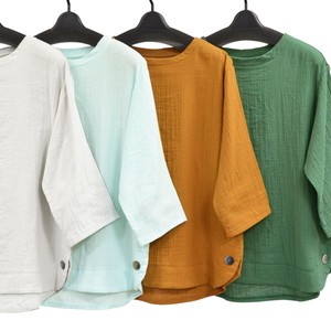 Button Shirt/Blouse Double Gauze Made in Japan