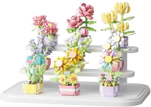 积木 花朵 立式 9个