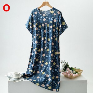 パジャマ ワンピース 半袖 花柄 薄手 快適 レディース ファッション MBQ1983