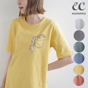 2025SS　猫プリントTシャツ　2025新作　Economico