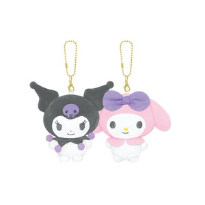 ニコぬいキーホルダー　マイメロディ＆クロミ