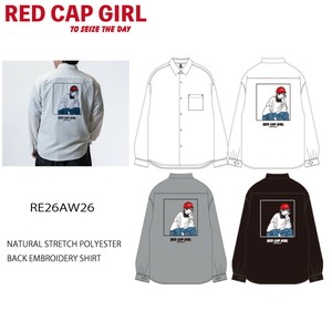 衬衫 刺绣 聚酯纤维/涤纶 RED CAP GIRL