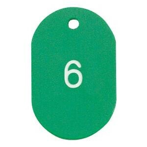 ORIONS　プラスチック番号札(大)　番号(1-50)　グリーン　NO.16-1-G