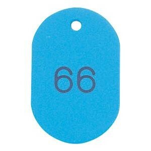 ORIONS　プラスチック番号札(大)　番号(51-100)　スカイ　NO.16-51-S