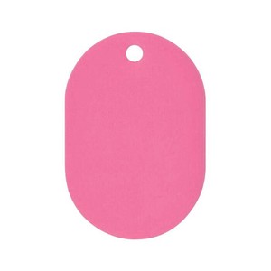 ORIONS　プラスチック番号札(大)　無地　50枚入り　ピンク　NO.16C-P
