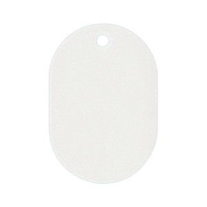 ORIONS　プラスチック番号札(大)　無地　50枚入り　ホワイト　NO.16C-W