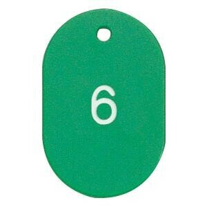 ORIONS　プラスチック番号札(小)　番号(1-50)　グリーン　NO.9-1-G