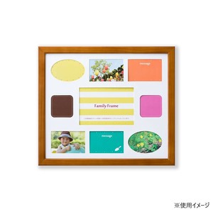 写真立て ファミリーフレーム ポニー 写真4切 ブラウン 33R08906001