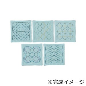 刺し子糸(細)で刺す 刺し子のコースター SK-427
