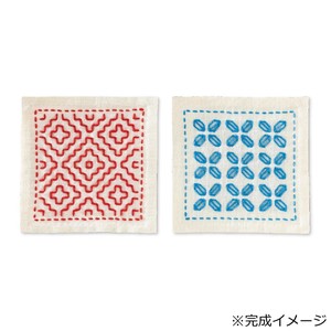 刺し子キット 一目刺しスターターキット 柿の花・花菱 SK-481