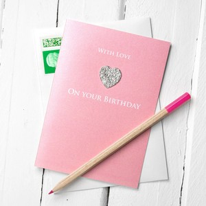 Greeting Card Pink Love