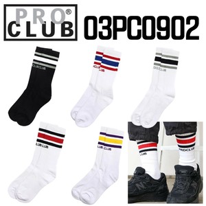 PRO CLUB(プロクラブ) 1足組(2枚) メンズクルーソックス 03PC0902