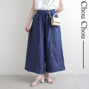 デニム地 ワイドデニムパンツ　2025人気  chouchou東京