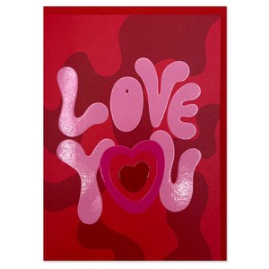 【特価品】ラズベリーブロッサム グリーティングカード Love You 【イギリス製】