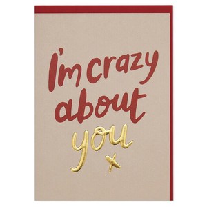 【特価品】ラズベリーブロッサム グリーティングカード I'm crazy about you【イギリス製】