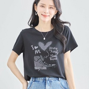【2025新作】【再入荷】【M〜L】スニーカーモチーフラインストーンTシャツ(N12-327)(5号店)FM5