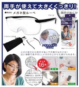 メガネ型ルーペ