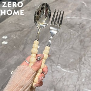 フォークスプーンセット 家庭用スプーン セットアップ 真珠 フォークスプーン 洋食スプーン