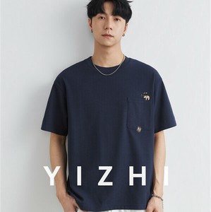 P22298 2025春夏新作トップス カジュアル ラウンドネック 半袖 韓国風 Tシャツ メンズ 男