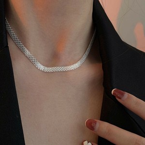 韓国　ネックレス ネックレス レディース　ネックレス シルバー925　メッキ ネックレス シルバー