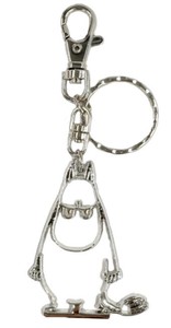 【2025春夏新作予約】【北欧雑貨】【MOOMIN】SILVERキーホルダー　ムーミン（アングリー）　1813