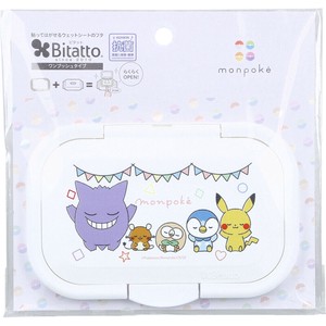 Bitatto(ビタット) 貼ってはがせるウェットシートのフタ モンポケ ハッピースリープ 1個入